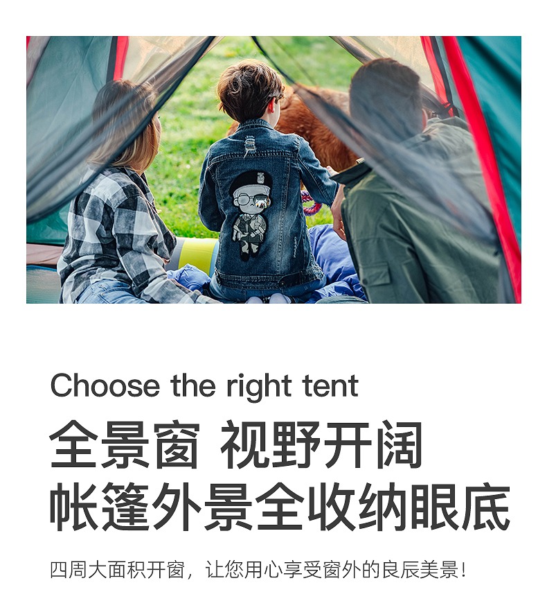 Cheap Goat Tents TANXIANZHE Outdoor Automatic Quick Open Tent Rainfly Waterproof Camping Tent Family Outdoor Instant Setup Tent with Carring Bag   